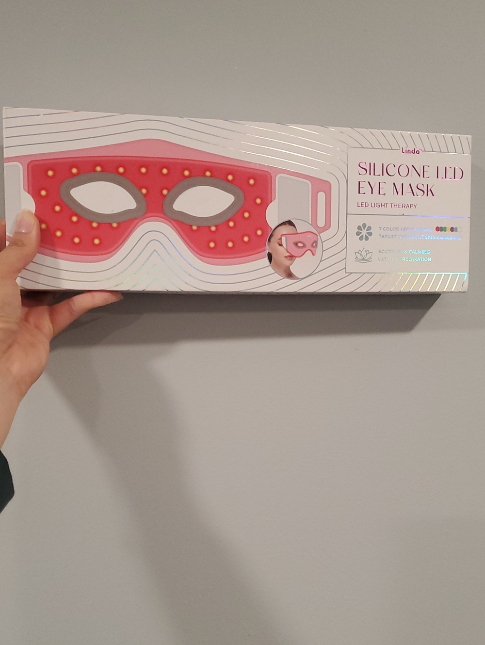 Iindo Silicone LED Eye Mask - Pink
